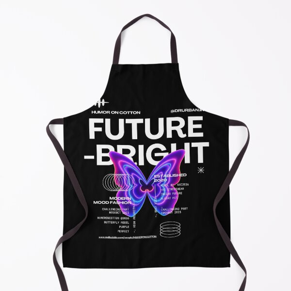 Item preview, FUTURE BRIGHT Purple Butterfly Vibe Aesthetic Streetwear designed and sold by HUMORONCOTTON.