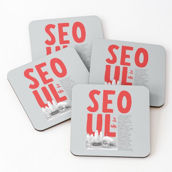 Item preview, Retro Seoul Skyliine  designed and sold by HowToCanadian.