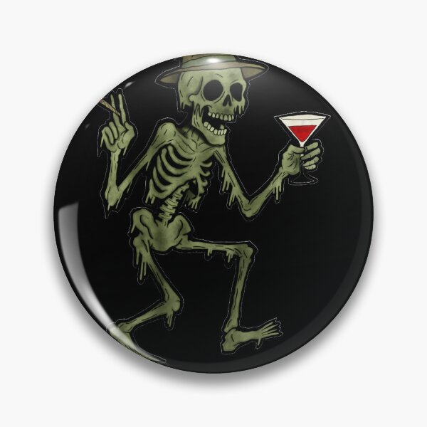 Item preview, Social D zombie skelly designed and sold by DropkickMolotov.