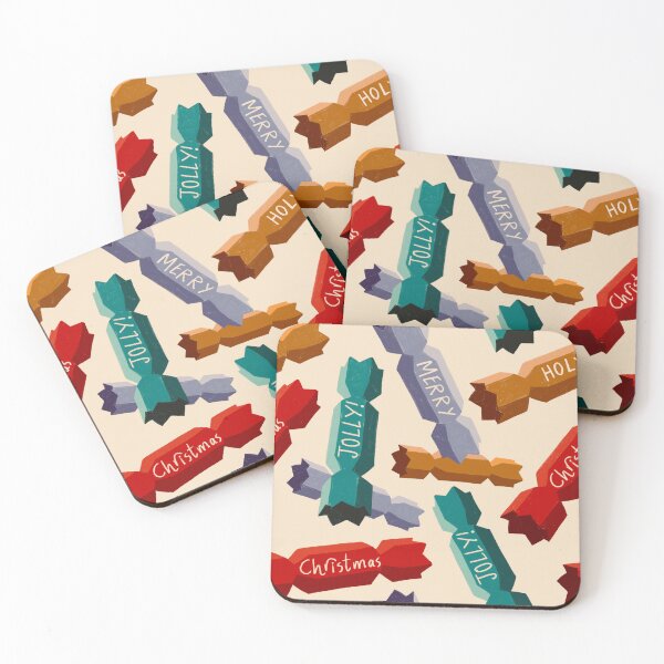 Item preview, Crackin Christmas seamless digital pattern of festive crackers designed and sold by Bonheurem.