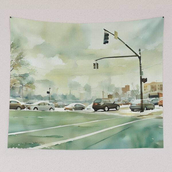 Item preview, Snow Intersection designed and sold by RCWatercolours.