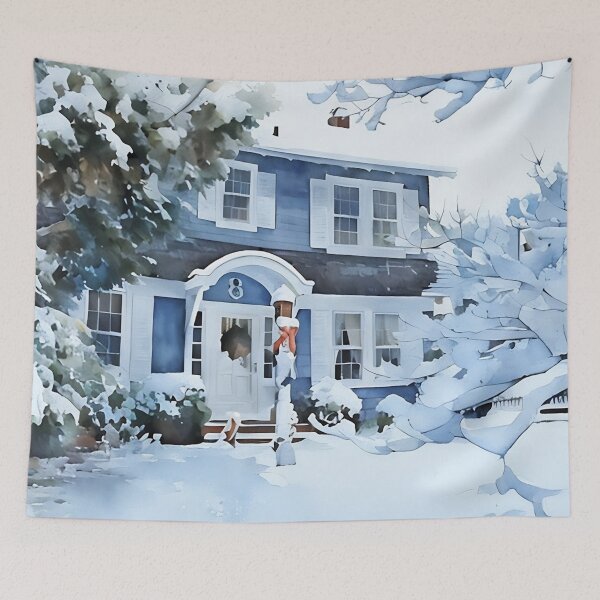 Item preview, Snowing Suburbia designed and sold by RCWatercolours.
