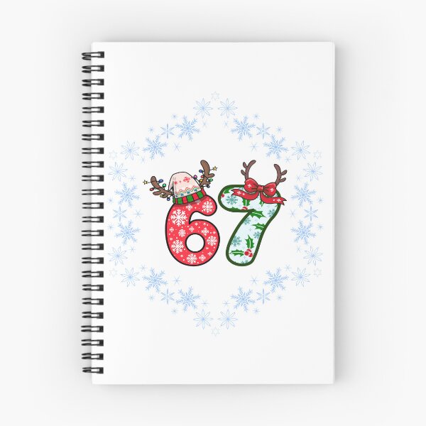 Item preview, Funny Christmas 67 Meme with Reindeer Antlers & Snowflakes designed and sold by Design-Horizons.