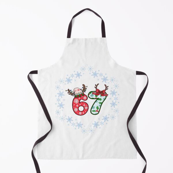Item preview, Funny Christmas 67 Meme with Reindeer Antlers & Snowflakes designed and sold by Design-Horizons.