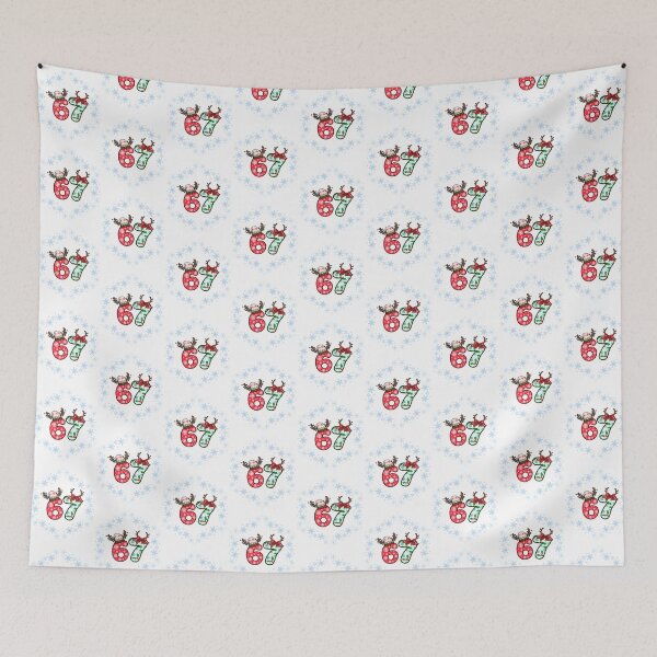 Item preview, Funny Christmas 67 Meme with Reindeer Antlers & Snowflakes designed and sold by Design-Horizons.
