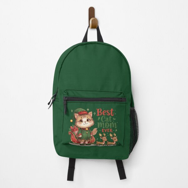 Item preview, Best Cat Mom Ever – Cute Christmas Elf Cat with Reindeer | Holiday Gift for Cat Moms designed and sold by koolandthecat.