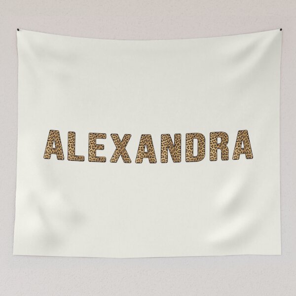 Item preview, Alexandra Name Leopard Print designed and sold by Jeallan Designs.