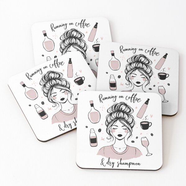 Item preview, Running On Coffee And Dry Shampoo Mom Life designed and sold by DrawDrip.