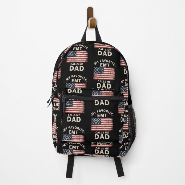 Item preview, My Favorite EMT Calls Me Dad Distressed Patriotic Design designed and sold by Gogetgiggles.