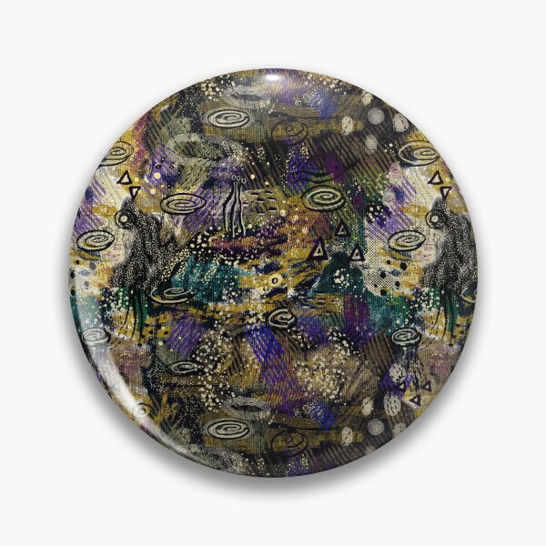 Item preview, Mixed media abstract doodles, painterly designed and sold by sueshormanart.