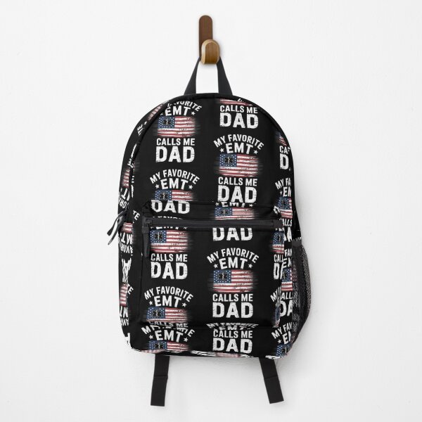 Item preview, My Favorite EMT Calls Me Dad Distressed Patriotic Design designed and sold by Gogetgiggles.