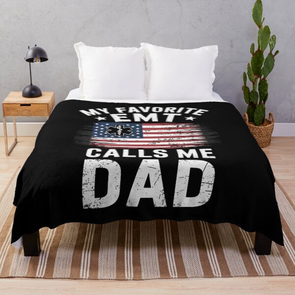 Item preview, My Favorite EMT Calls Me Dad Distressed Patriotic Design designed and sold by Gogetgiggles.