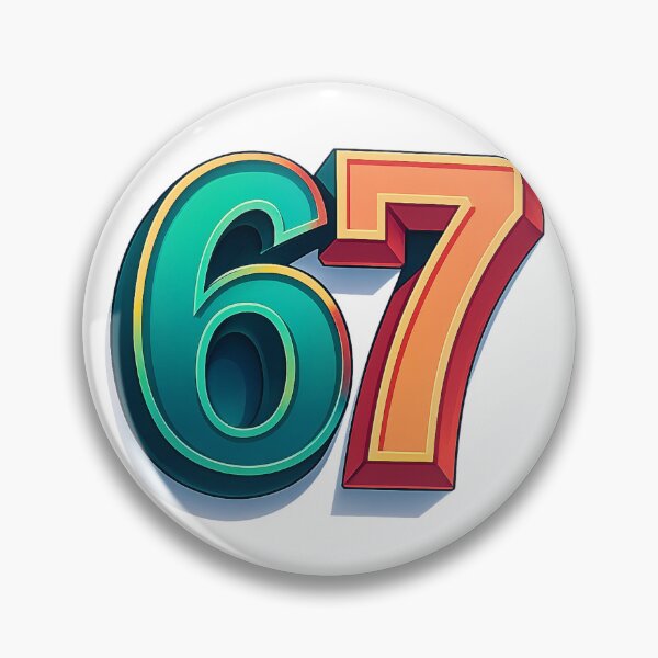 Item preview, 6 7 Six Seven 3D Typography designed and sold by WHITE FLAME PRINTS.