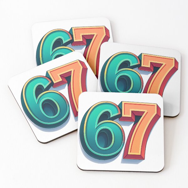 Item preview, 6 7 Six Seven 3D Typography designed and sold by WHITE FLAME PRINTS.