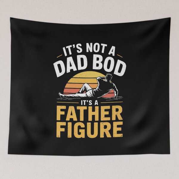Item preview, Not A Dad Bod Father Figure Retro Funny Dad Design designed and sold by Gogetgiggles.