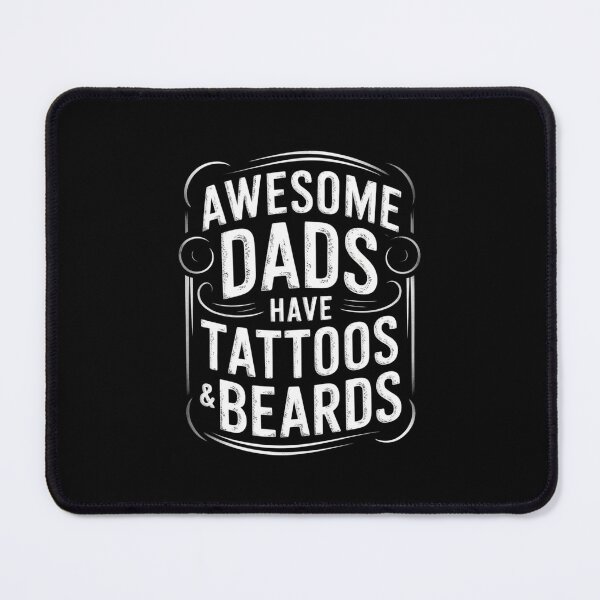 Item preview, Awesome Dads Have Tattoos And Beards Retro Design designed and sold by Gogetgiggles.