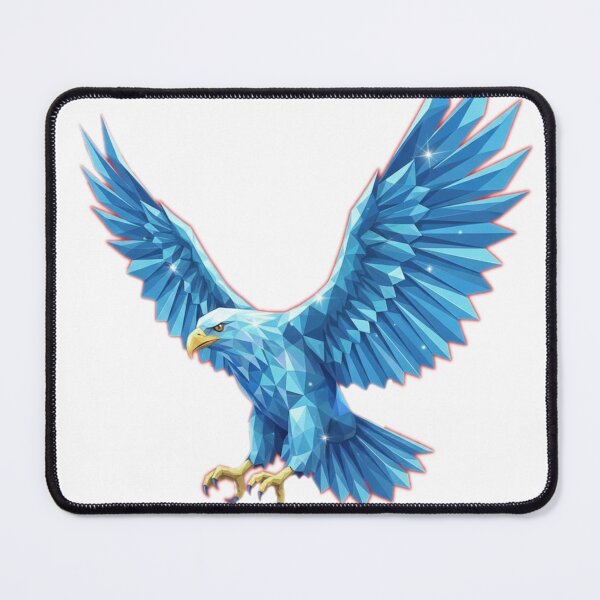Item preview, Low Poly, Geometric, Eagle, Crystal, Blue designed and sold by Klamat1984.