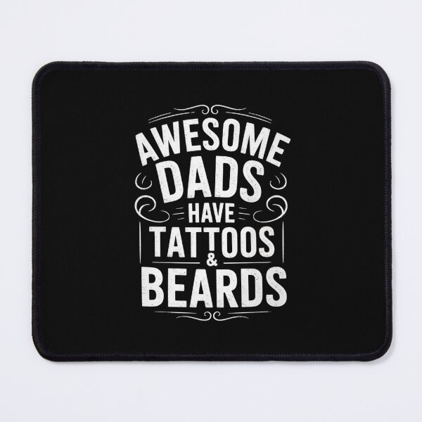 Item preview, Awesome Dads Have Tattoos And Beards Retro Design designed and sold by Gogetgiggles.