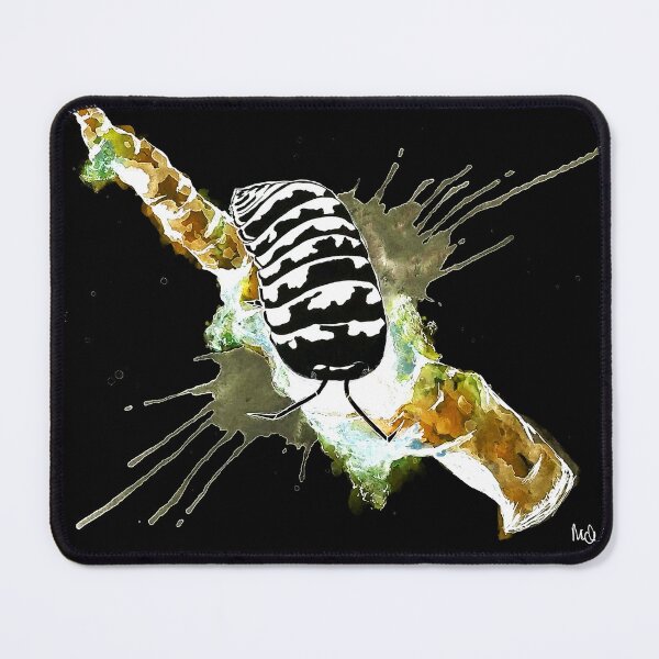 Item preview, Armadillidium Maculatum "Zebra" Isopod Digitally Edited Watercolor designed and sold by Gyngr-art.