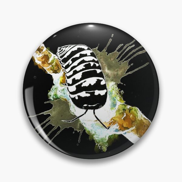 Item preview, Armadillidium Maculatum "Zebra" Isopod Digitally Edited Watercolor designed and sold by Gyngr-art.