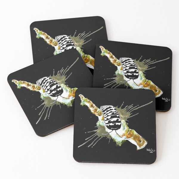 Item preview, Armadillidium Maculatum "Zebra" Isopod Digitally Edited Watercolor designed and sold by Gyngr-art.