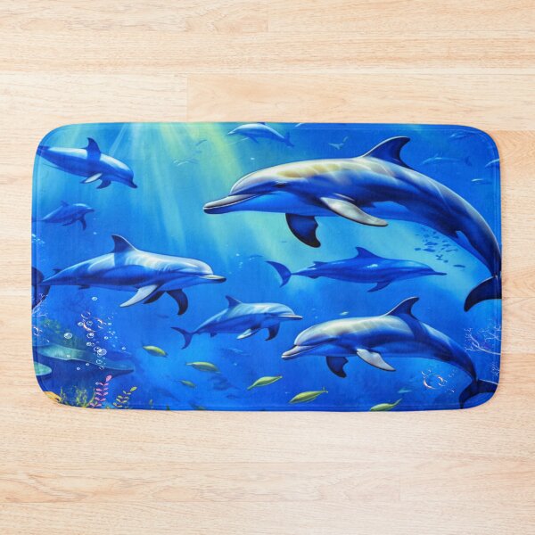 Item preview, PARADISE REEF - DOLPHIN POD designed and sold by The Pink Rebel.