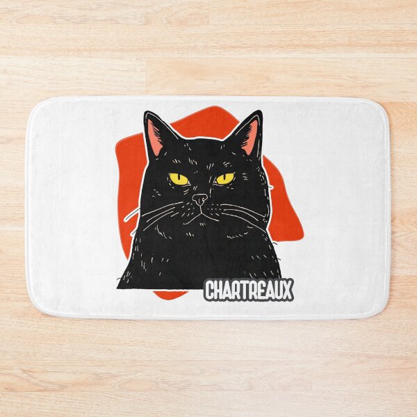 Item preview, Chartreux Cat Power – Bold Breed Portrait in Graphic Style designed and sold by ForeverPrintsOK.