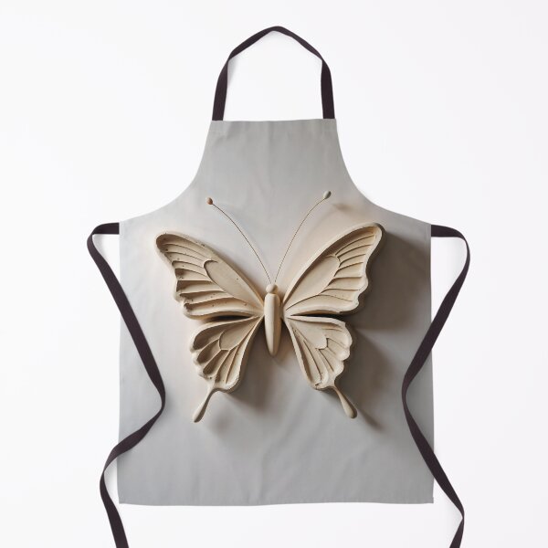 Item preview, Cream Clay Butterfly - Minimalist Wall Sculpture designed and sold by terramuse.