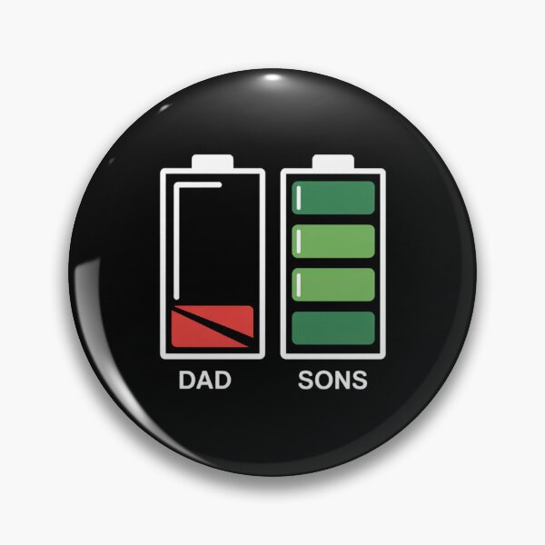 Item preview, Dad Low Battery Sons Full Battery – Funny Family Energy Design designed and sold by Gogetgiggles.