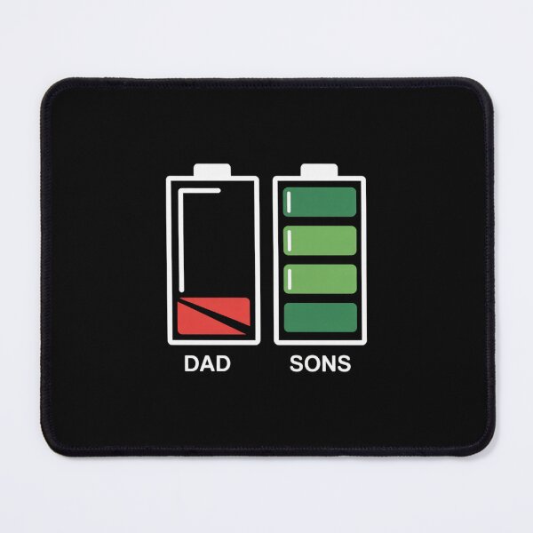 Item preview, Dad Low Battery Sons Full Battery – Funny Family Energy Design designed and sold by Gogetgiggles.
