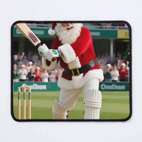 Item preview, Santa playing cricket.   designed and sold by Nomad-Maynard.