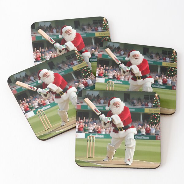 Item preview, Santa playing cricket.   designed and sold by Nomad-Maynard.