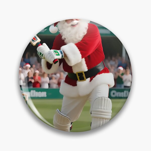 Item preview, Santa playing cricket.   designed and sold by Nomad-Maynard.