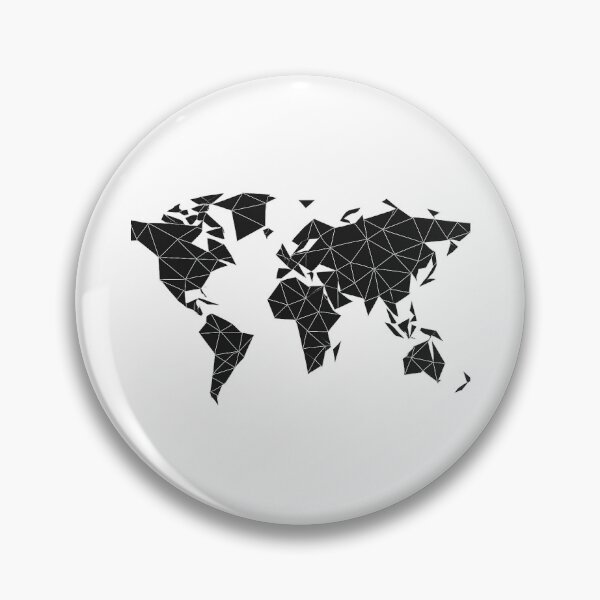 Item preview, Geometric Triangular World Map designed and sold by Le Grand Requin.