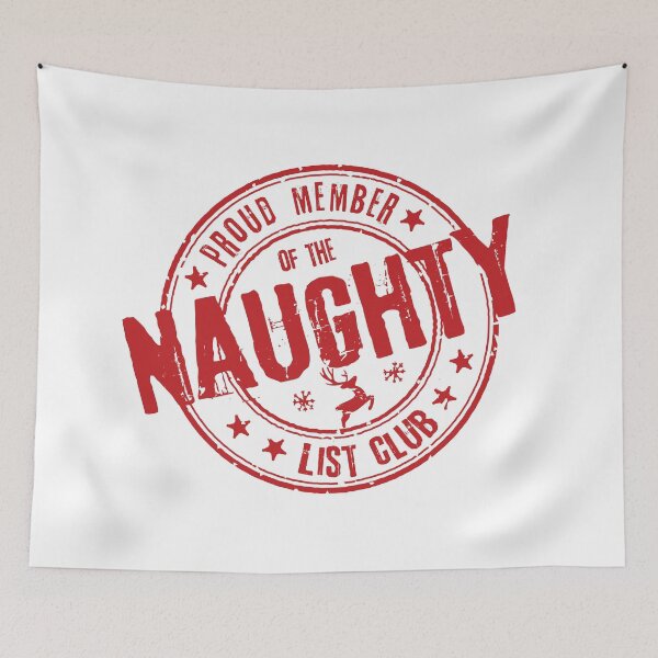 Item preview, Christmas Humor - Funny Christmas Gifts – Proud Member of the Naughty List Club designed and sold by DesignByLeo.