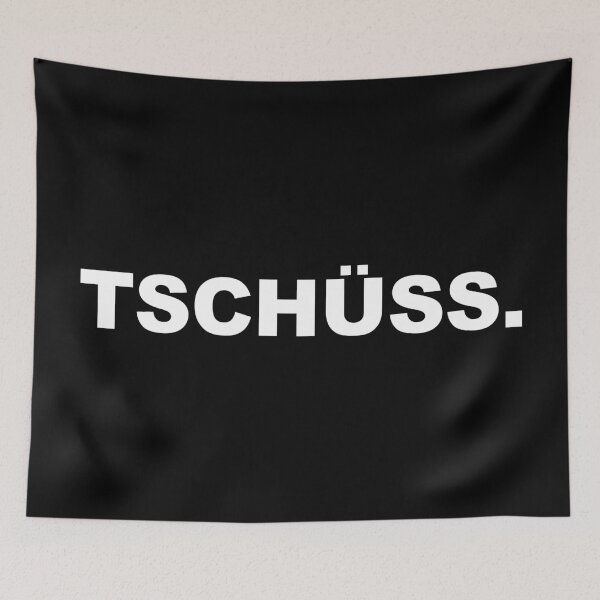 Item preview, Tschüss. – Minimalist Goodbye Shirt designed and sold by CurlyDude.