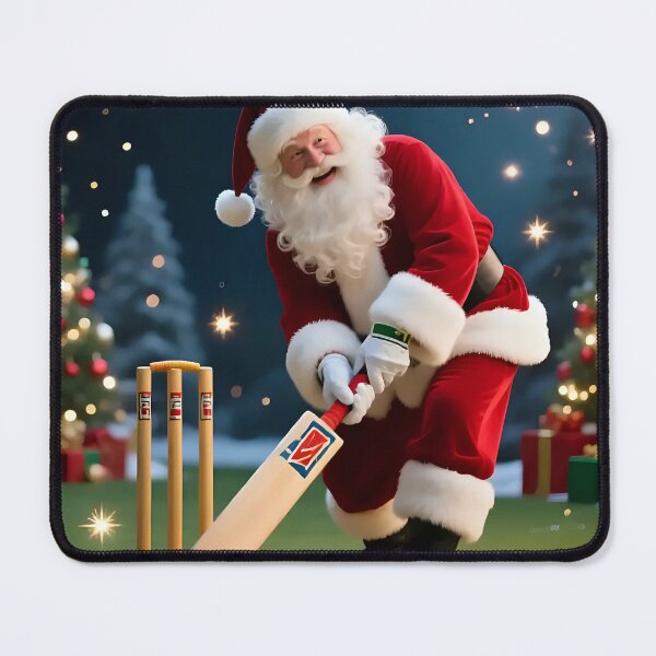 Item preview, Santa playing cricket.   designed and sold by Nomad-Maynard.