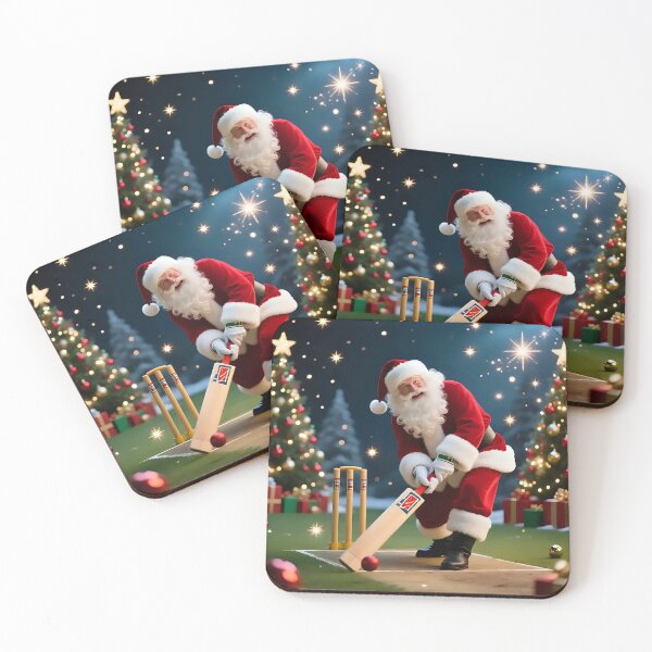 Item preview, Santa playing cricket.   designed and sold by Nomad-Maynard.