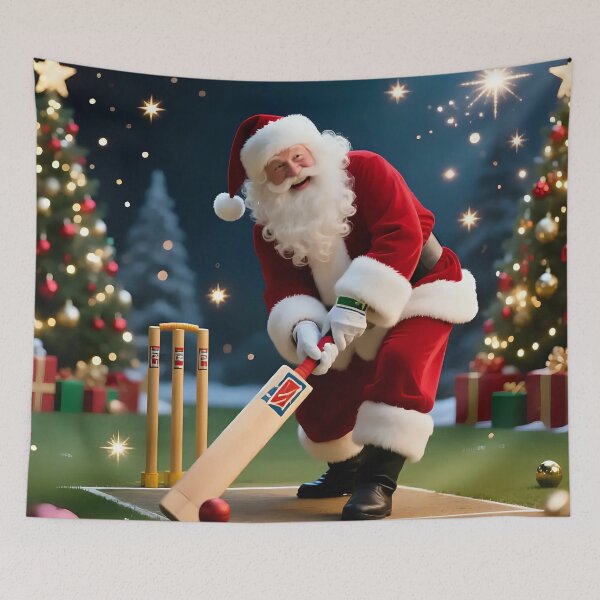 Item preview, Santa playing cricket.   designed and sold by Nomad-Maynard.