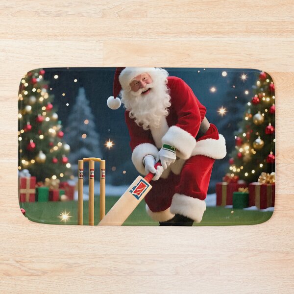 Item preview, Santa playing cricket.   designed and sold by Nomad-Maynard.