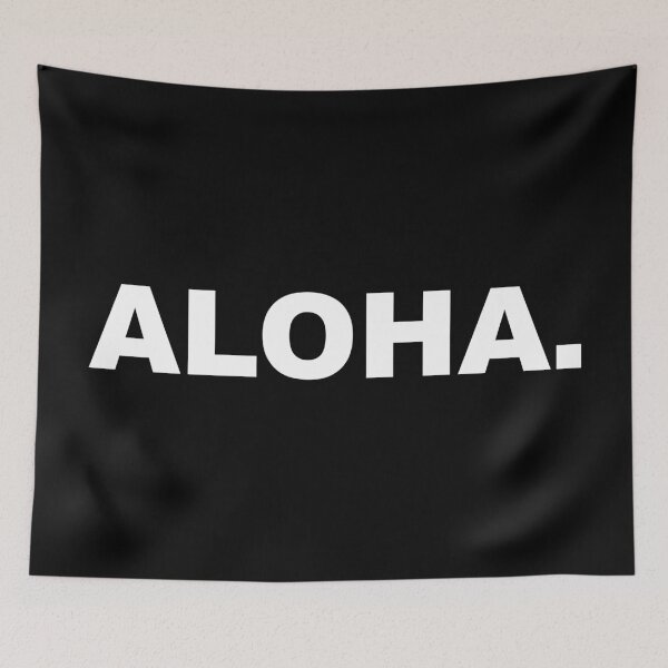 Item preview, Aloha. – Tropical Minimalist Text Tee designed and sold by CurlyDude.