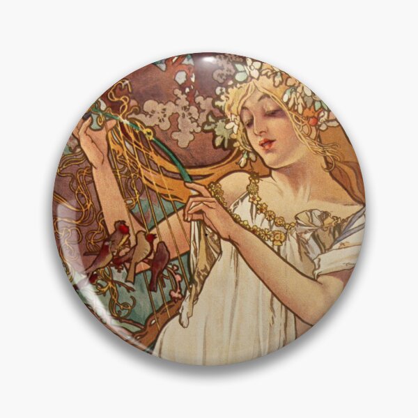 Item preview, Spring by Alphonse Mucha - Art Nouveau Home & Lifestyle Collection designed and sold by ThanksForToday.