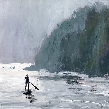 Aperçu de l'œuvre Catalina Paddle Board de Randy Sprout Fine Art