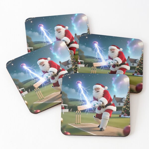 Item preview, Santa playing cricket.   designed and sold by Nomad-Maynard.