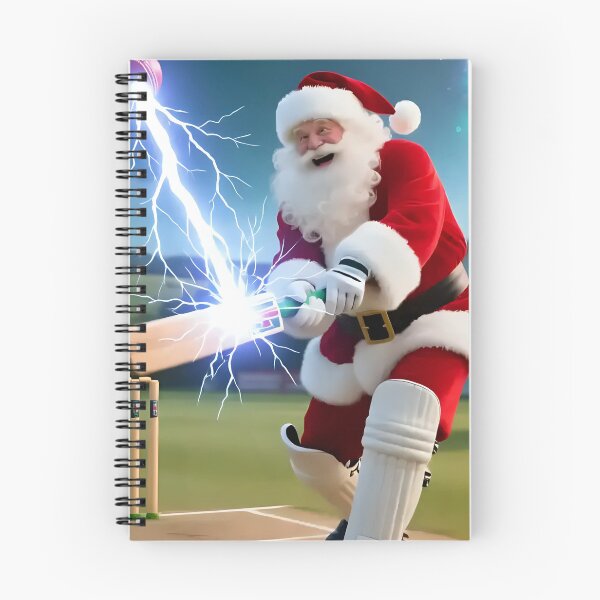 Item preview, Santa playing cricket.   designed and sold by Nomad-Maynard.
