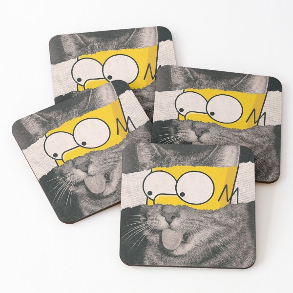 Item preview, Retro Collage Cat – Torn Cartoon Mashup Poster designed and sold by Nope Cats.