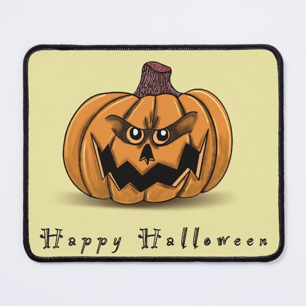 Item preview, Angry Jack-O’-Lantern Halloween Art Print – Spooky Pumpkin Illustration, Fall Wall Decor designed and sold by TAWN ILLUSTRATIONS.