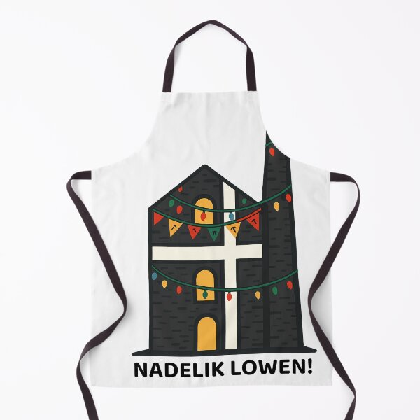 Item preview, "Nadelik Lowen!” – Christmas Cornish Pride Design with St. Piran’s Flag and Engine House designed and sold by celtveor.