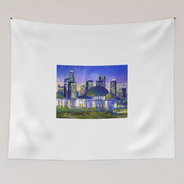 Item preview, Griffith Park Observatory with LA Nocturne designed and sold by Randy Sprout Fine Art.