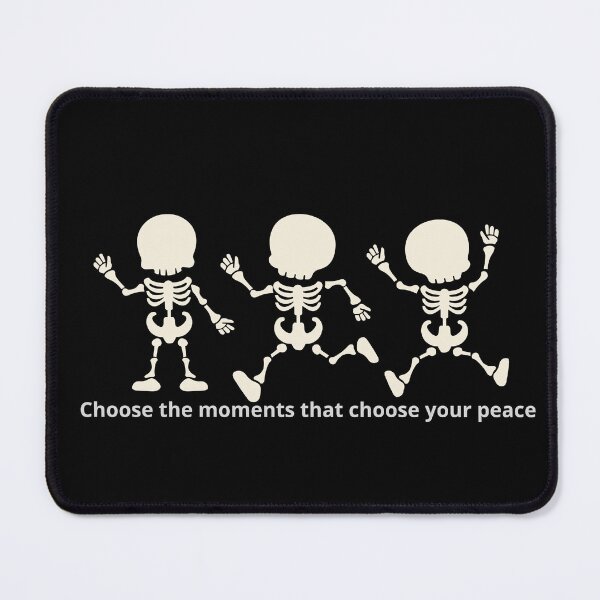 Item preview, Three Skeletons Message – Meaningful Aesthetic Art Print designed and sold by زينتريتي.